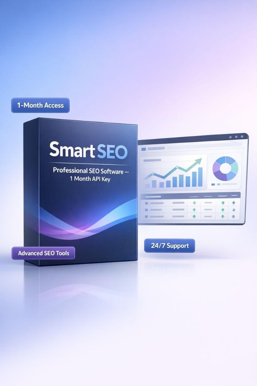 SmartSEO - Advanced Professional SEO Software | API Key | 1 Month
